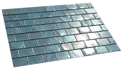 Metal shingles roof